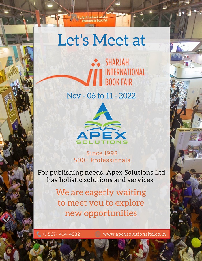 Lets Meet at Sharjah International Book Fair - Apex Solutions LTD